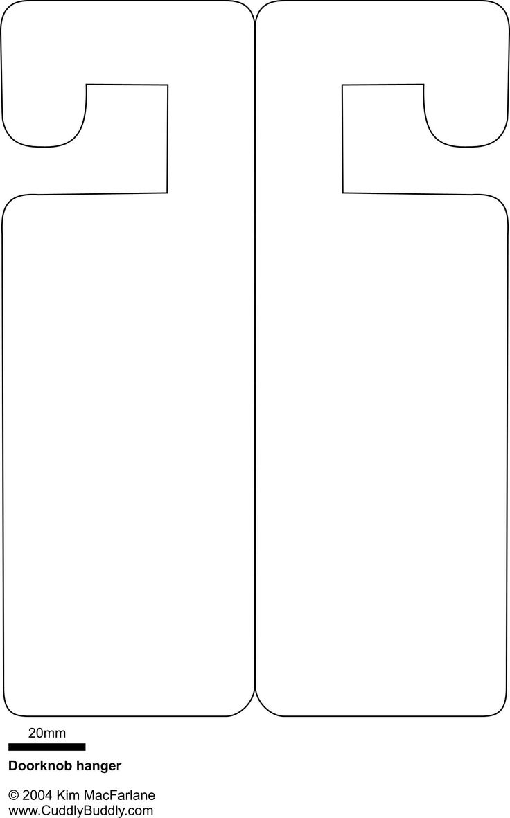 Door Hangers Templates - Ecosia - Free Printable Door Knob Hanger Template