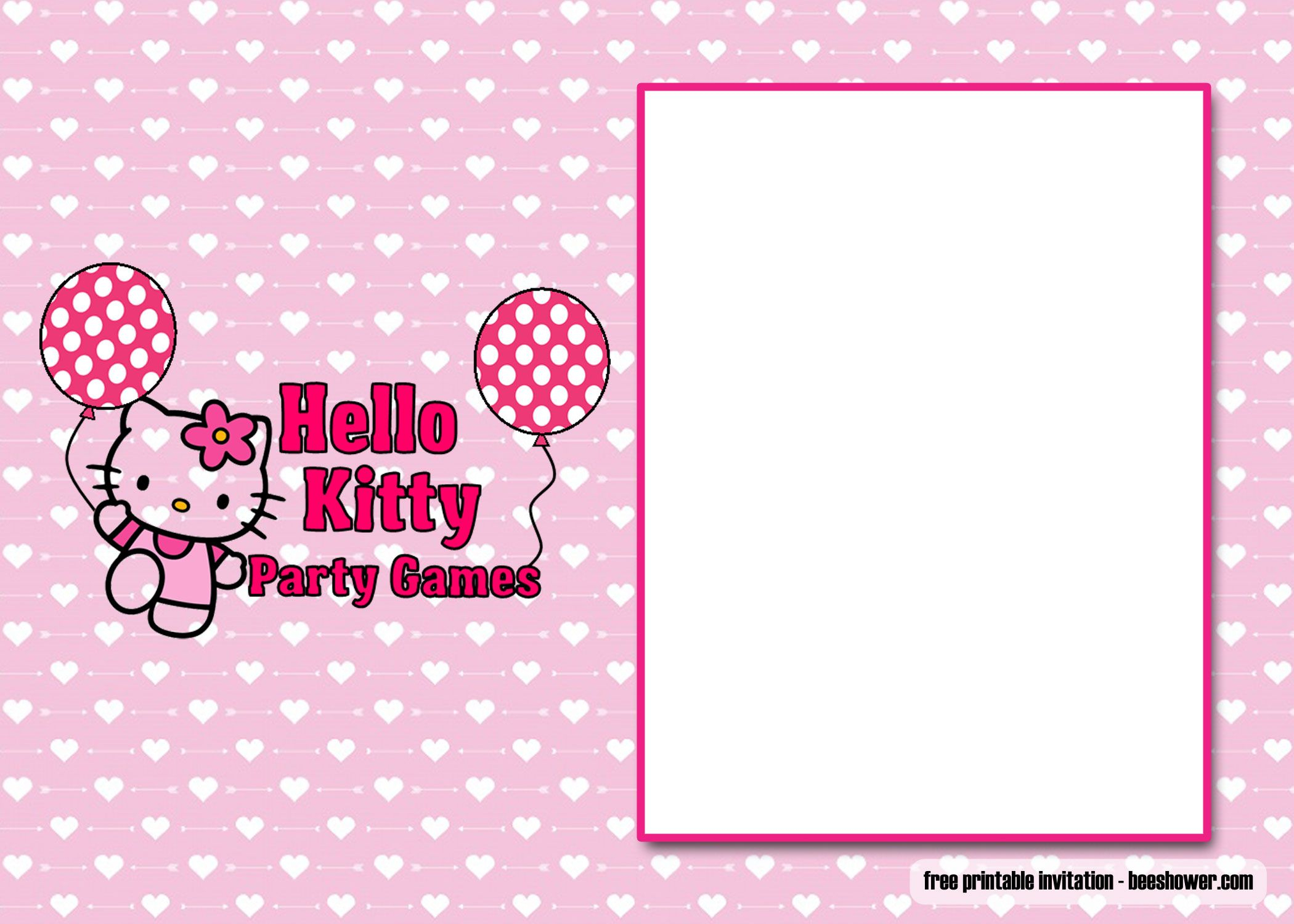 Download Free Perfect Hello Kitty Baby Shower Invitations - Free Printable Hello Kitty Baby Shower Invitations