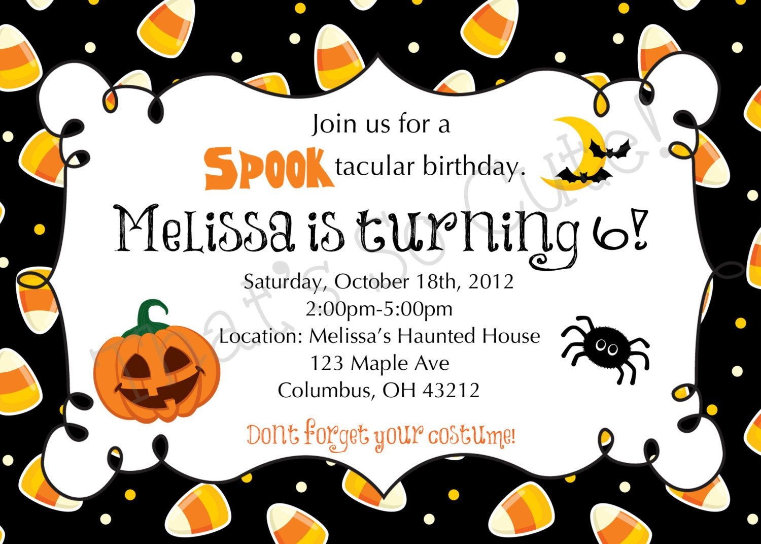 Download Free Template Free Printable Halloween Birthday Party - Free Halloween Birthday Invitation Templates Printable