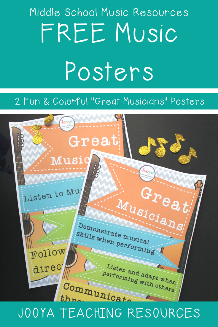 Download These Free Music Classroom Posters Today! Inspire Young - Free Printable Music Posters
