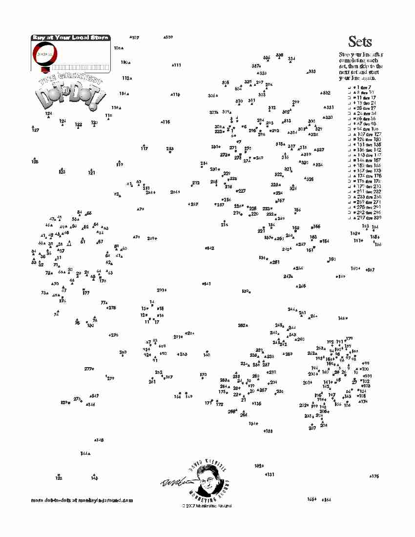 Downloadable Dot-To-Dot Puzzles - Connect The Dots For Adults Free Printable