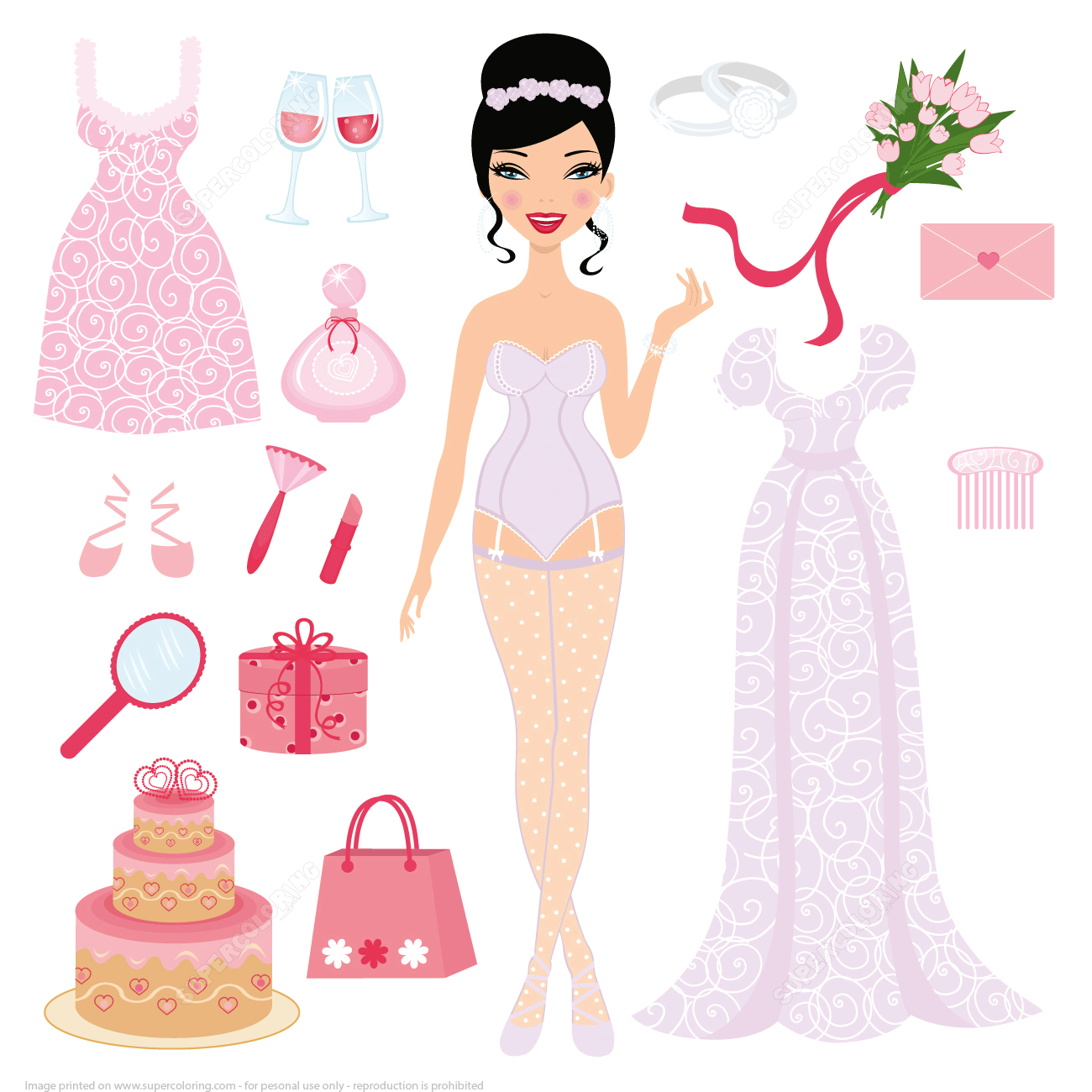 Dress Up Paper Dolls | Free Printable Papercraft Templates - Free Printable Dress Up Paper Dolls