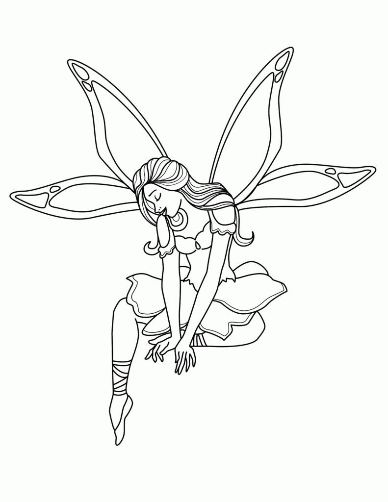 √ Coloring Pages Of Fairies To Print | Free Printable Fairy - Free Printable Fairy Coloring Pictures