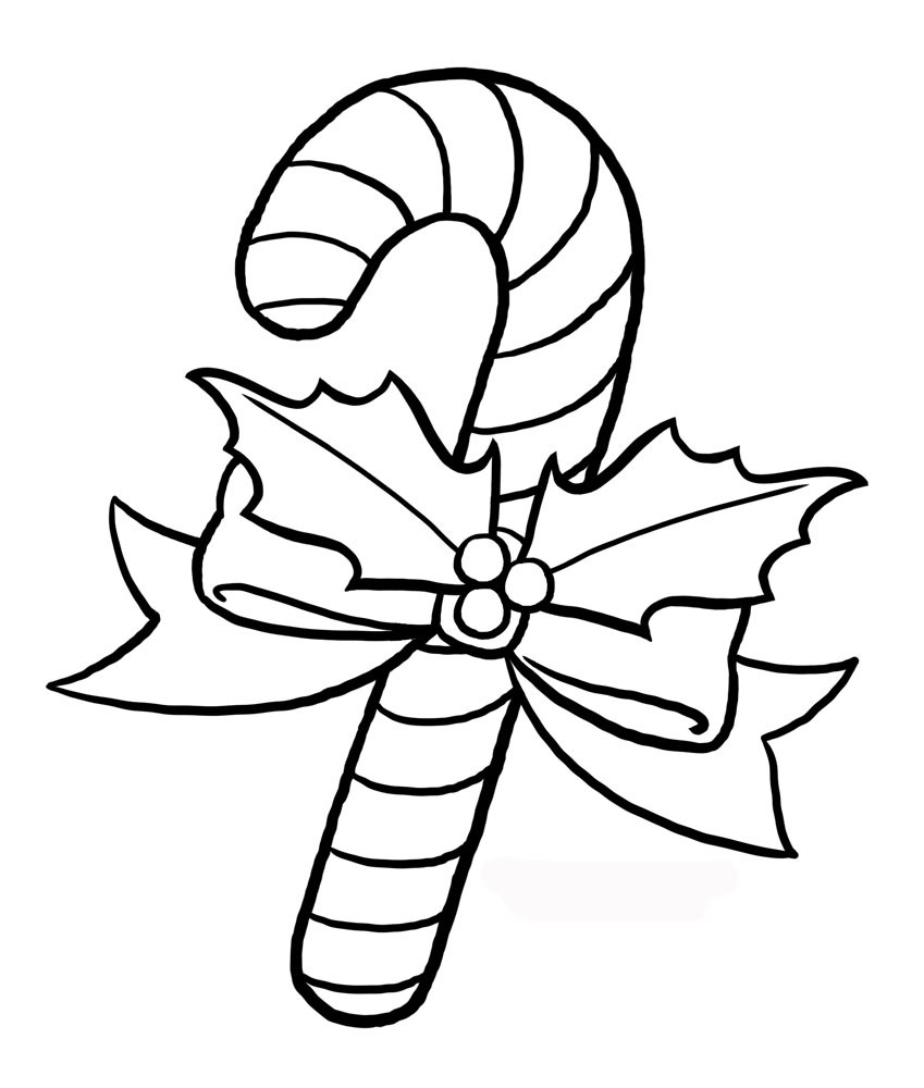 √ Free Printable Candy Cane Coloring Pages For Kids - Free Printable Candy Cane
