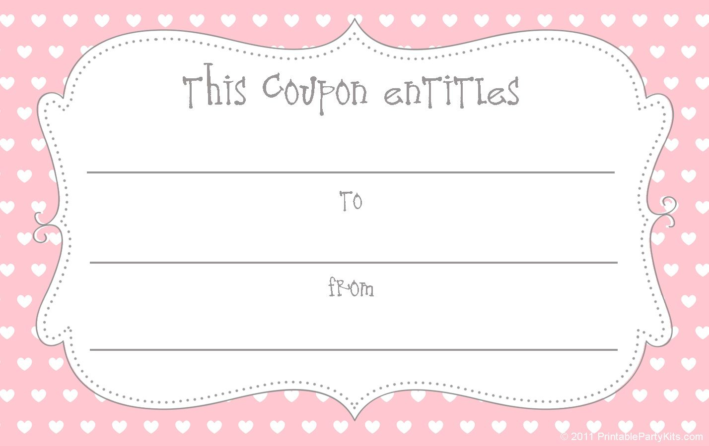 Early Play Templates: Free Gift Coupon Templates To Print Out - Free Printable Gift Coupons