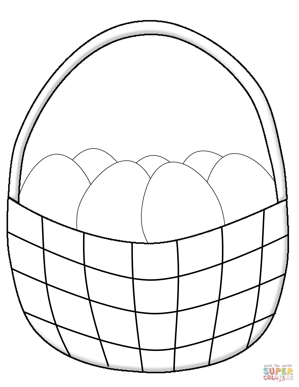 Easter Basket Coloring Pages | Free Printable Pictures - Free Printable Coloring Pages Easter Basket