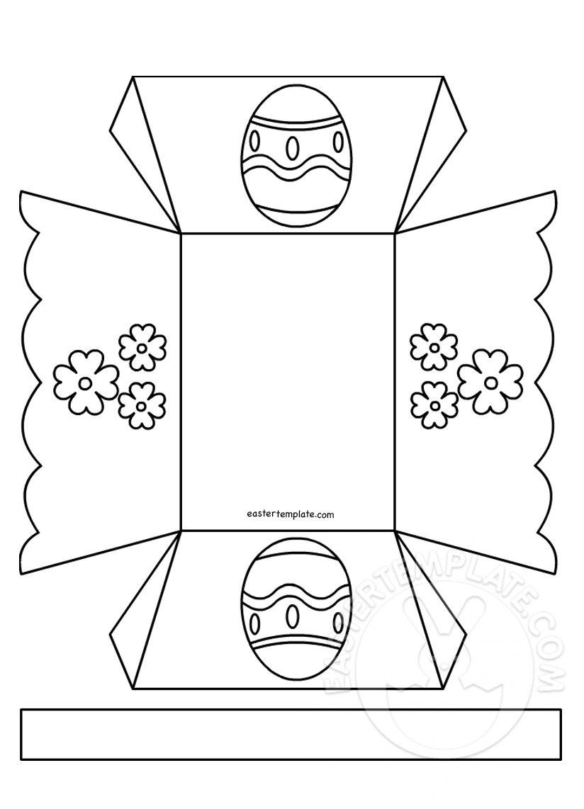 Easter Egg Basket Template | Easter Template - Free Printable Easter Egg Basket Templates