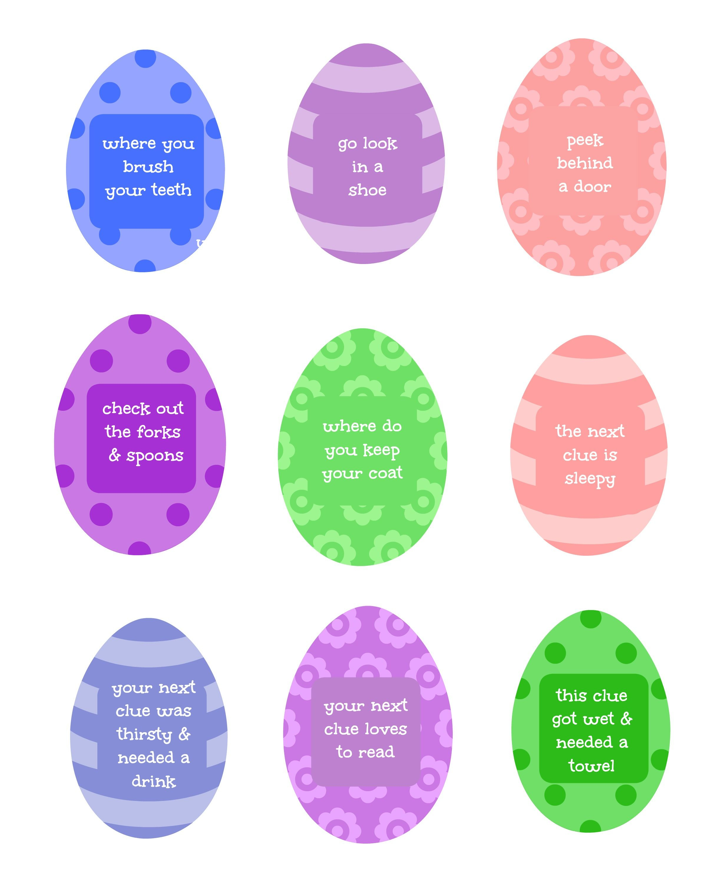 Easter Egg Hunt Clues {With Free Printable!} | Easter | Egg Hunt - Free Printable Easter Stuff
