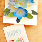 Easy Diy Free Printable Happy Birthday Card Greeting Pop Up Bouquet   Free Printable Happy Birthday Cards For Dad
