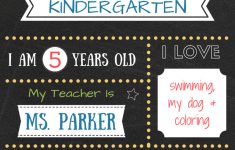 Free Printable First Day Of School Chalkboard Signs