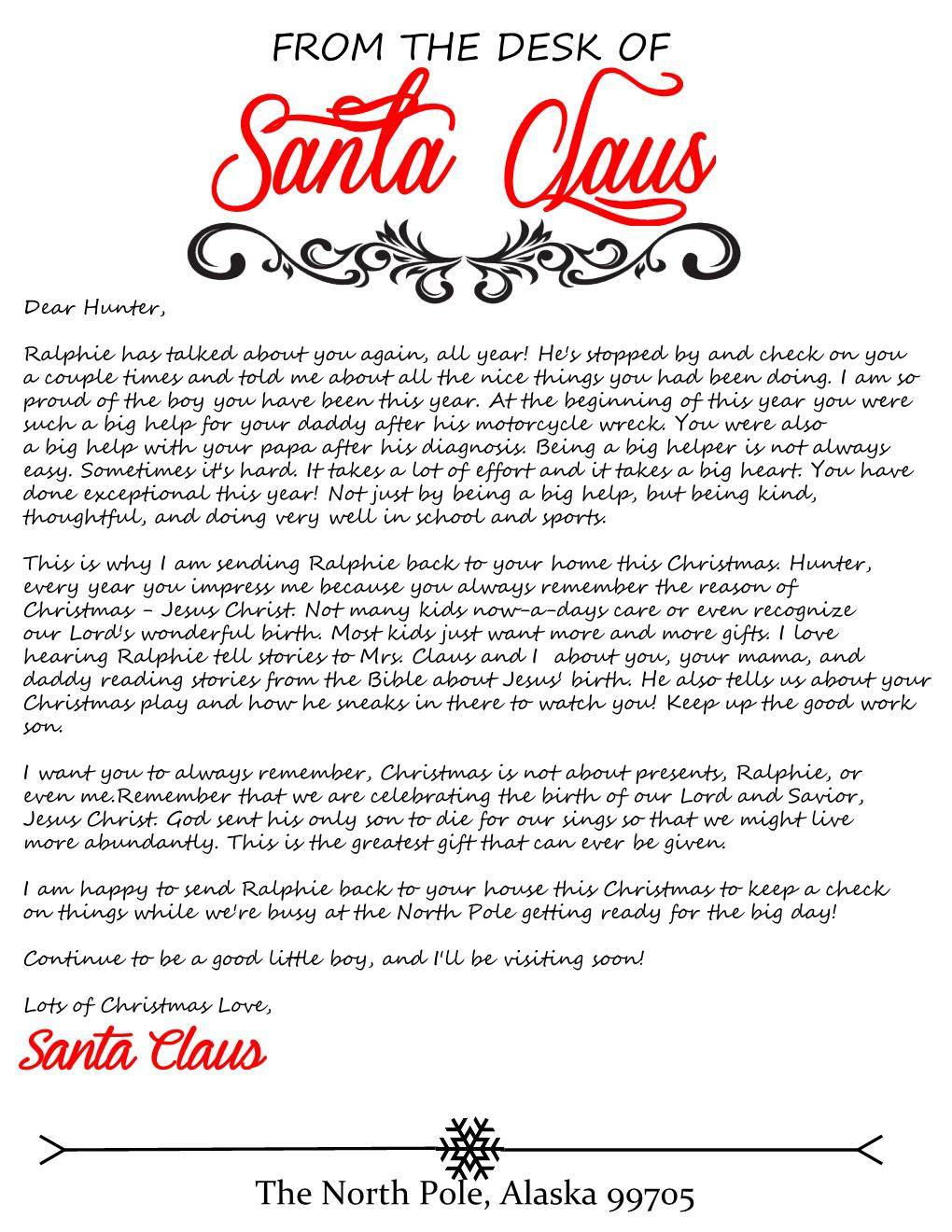 Elf Arrival Letter For Elf On The Shelf - Honeysuckle Footprints - Free Printable Elf On Shelf Arrival Letter