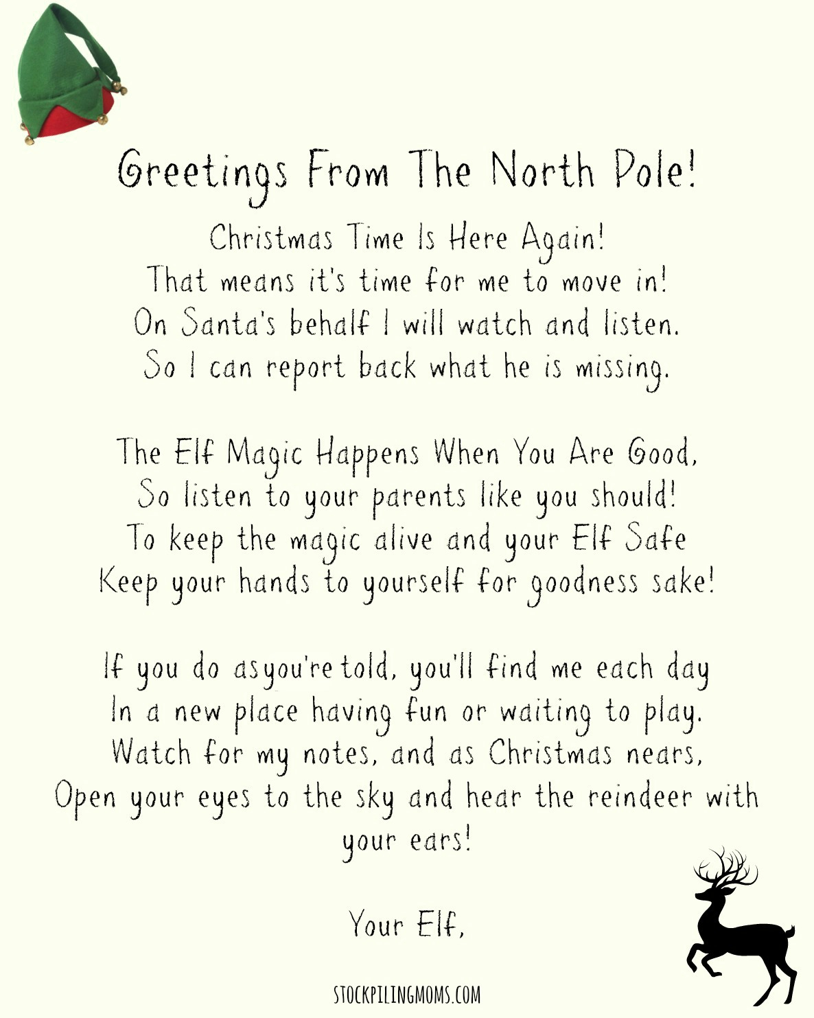 Elf On A Shelf Welcome Letter Printable - Free Printable Elf On The Shelf Letter