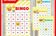 Free Emoji Bingo Printable