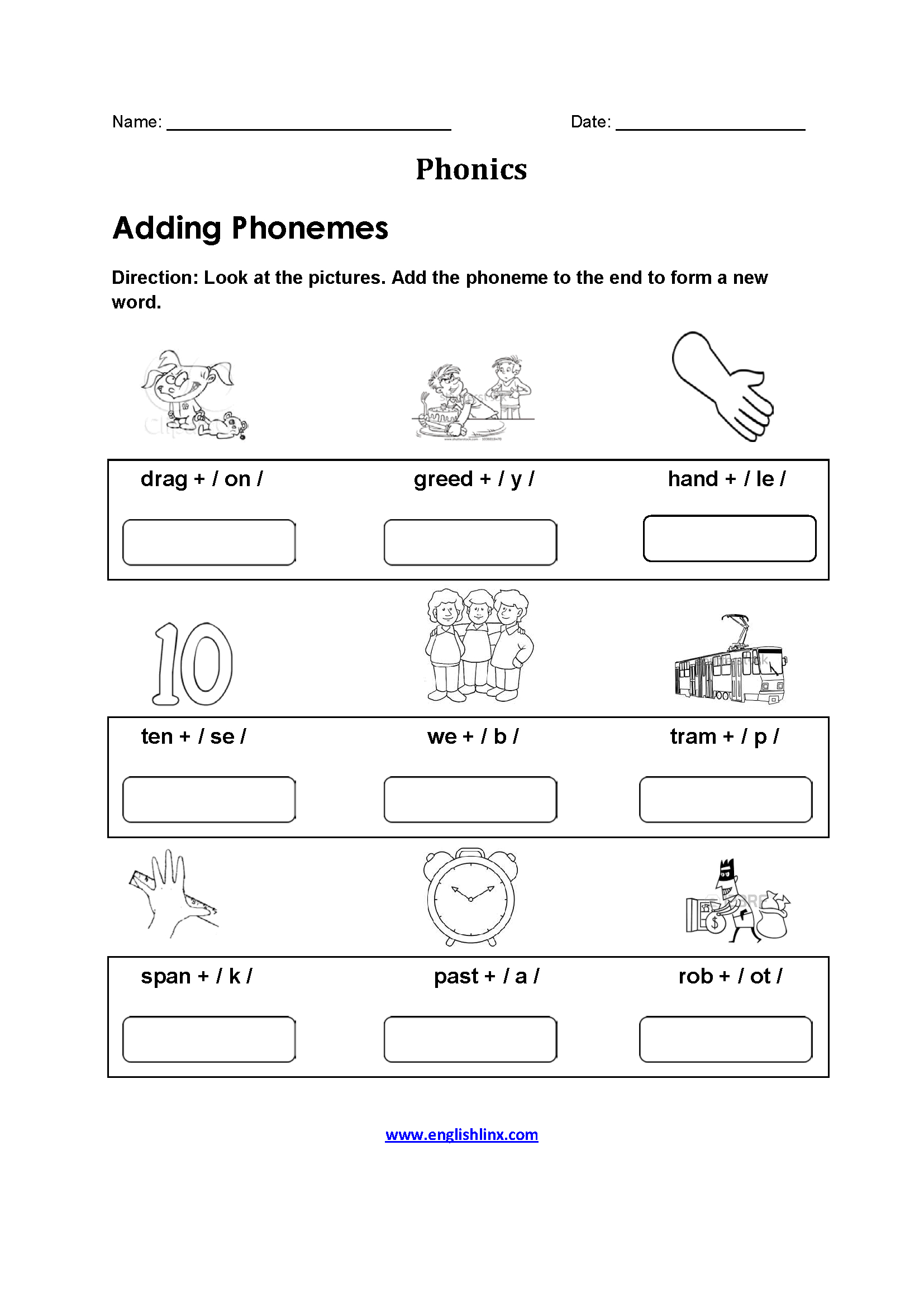 Englishlinx | Phonics Worksheets - Free Printable Phonics Worksheets For 4Th Grade