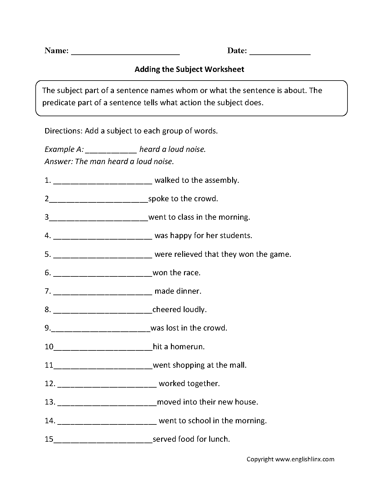 Verb Phrases Worksheets 9th Grade