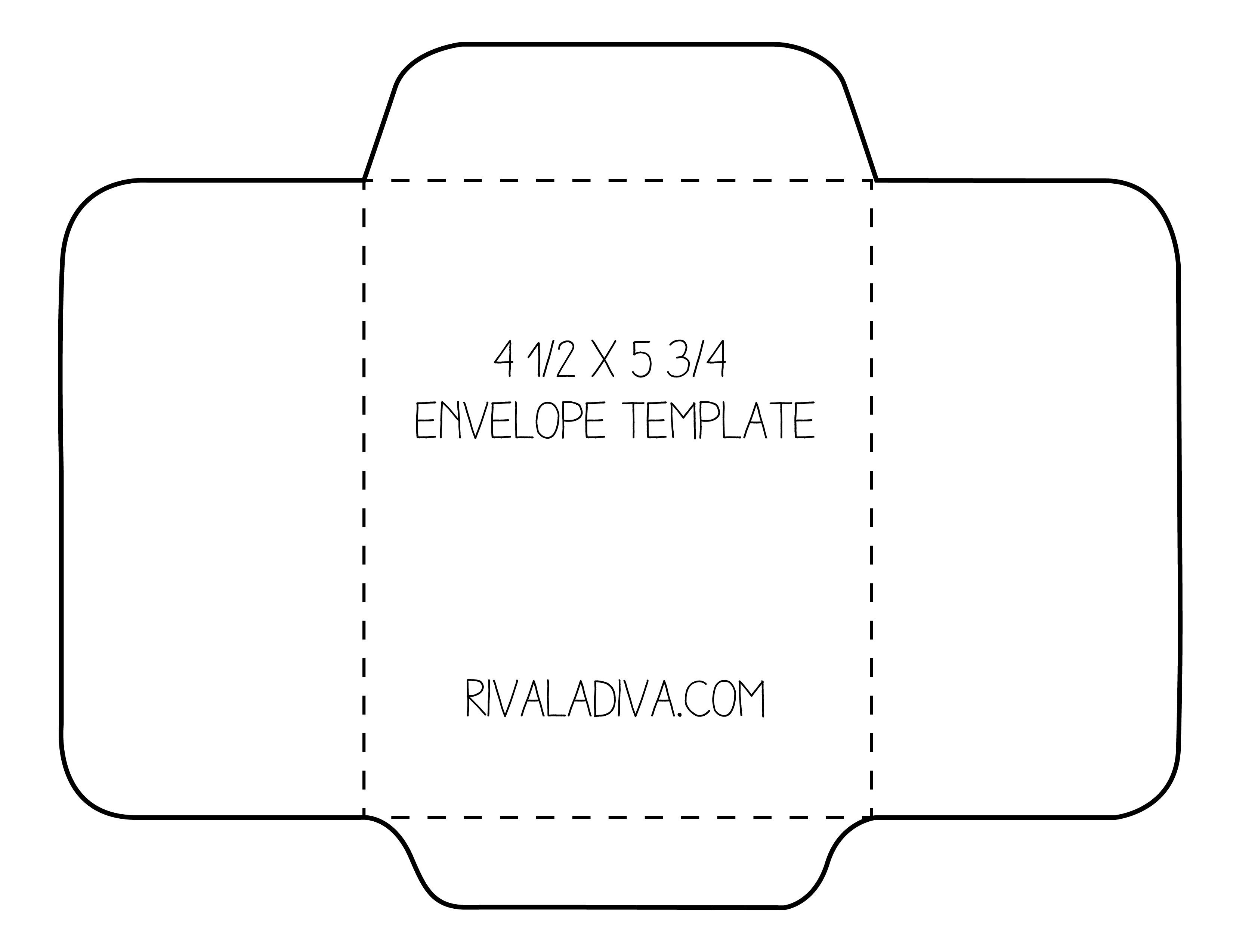 Envelope Template | Envelope Template For 8.5 X 11 Paper Diy - Free Printable Envelope Templates