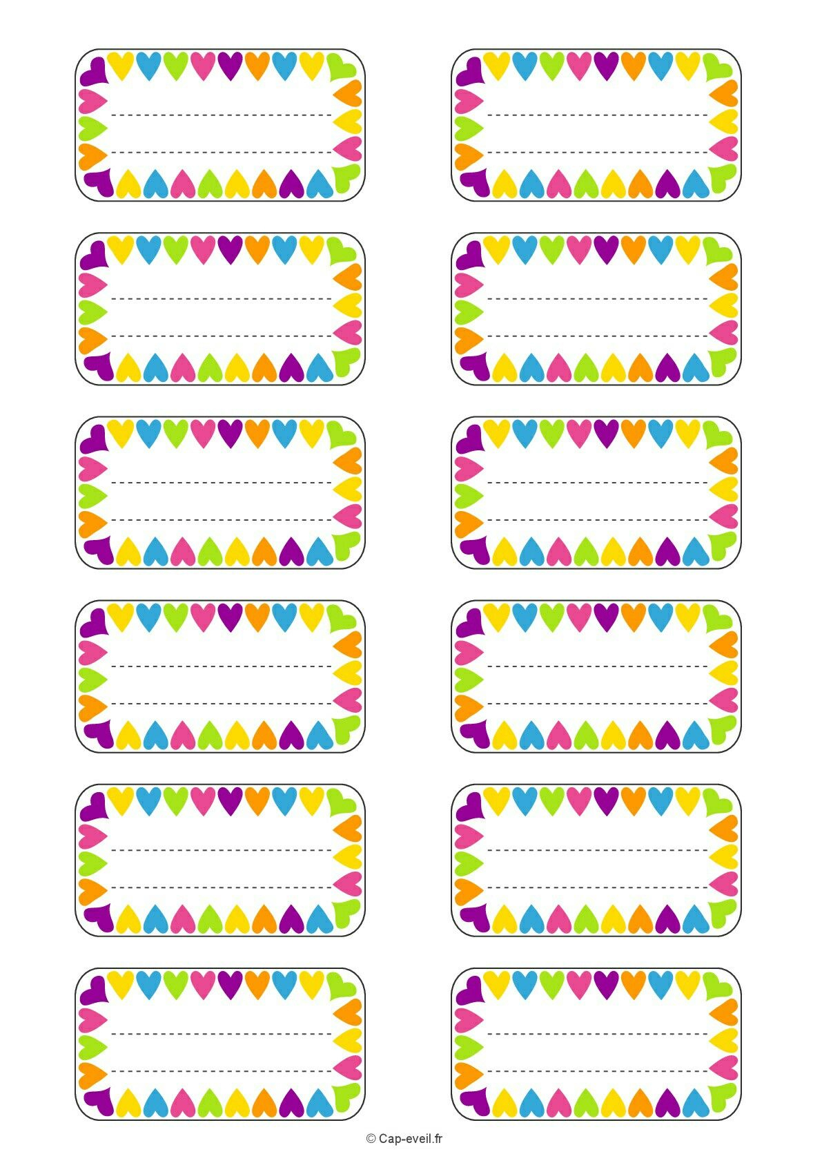 Etiquetas Escolares | Free Printable | Pinterest | School Labels - Free Printable Name Tags For Preschoolers