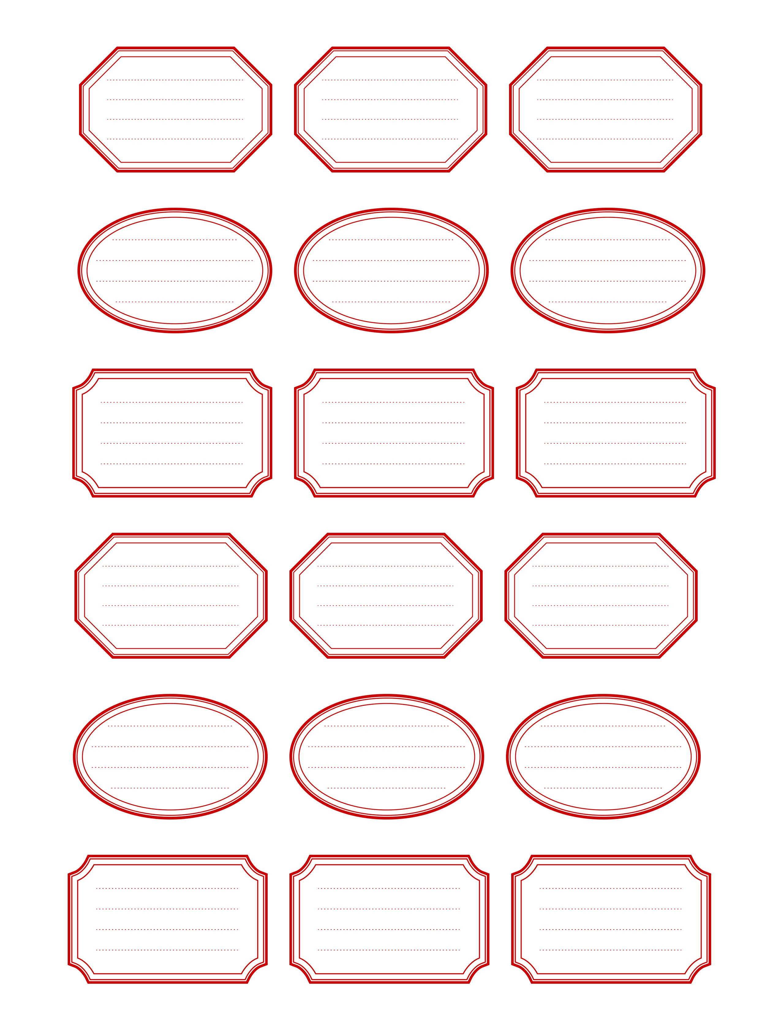 Etiquettes Imprimables | Free Printable Vintage Label Templates Free - Free Printable Label Templates