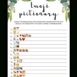 Eucalyptus Bridal Shower Emoji Pictionary Printable   Wedding Emoji Pictionary Free Printable