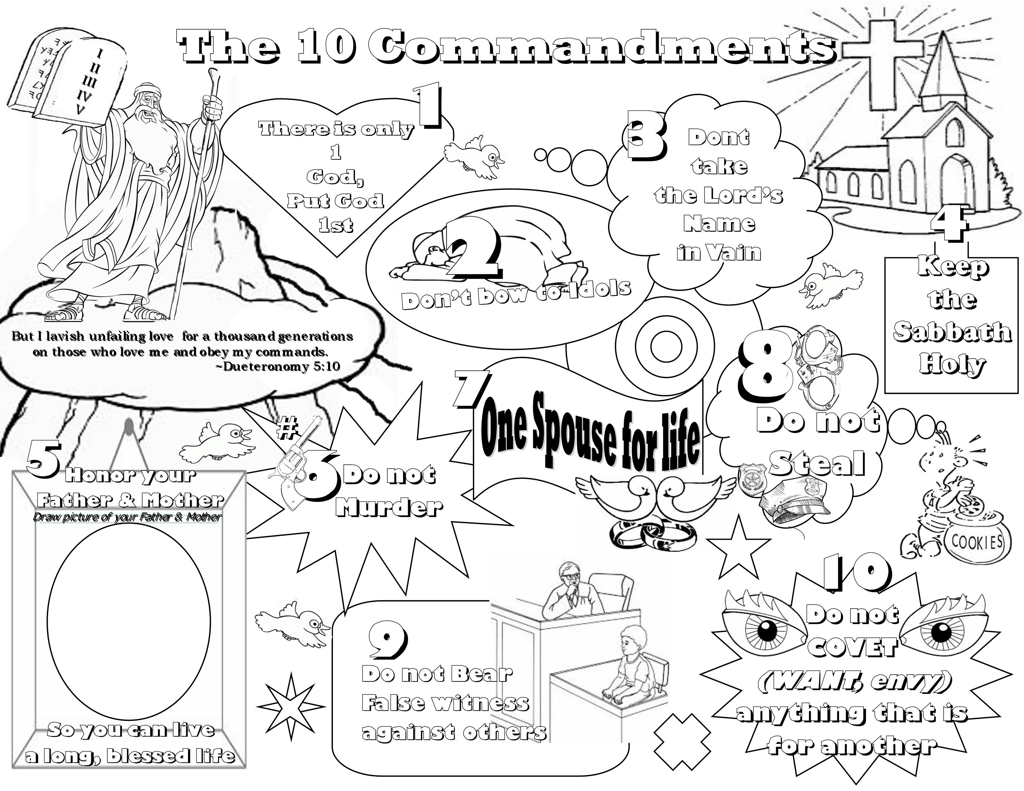 Exquisite Free Printable Ten Commandments Coloring Pages Do Not - Free Printable Ten Commandments Coloring Pages
