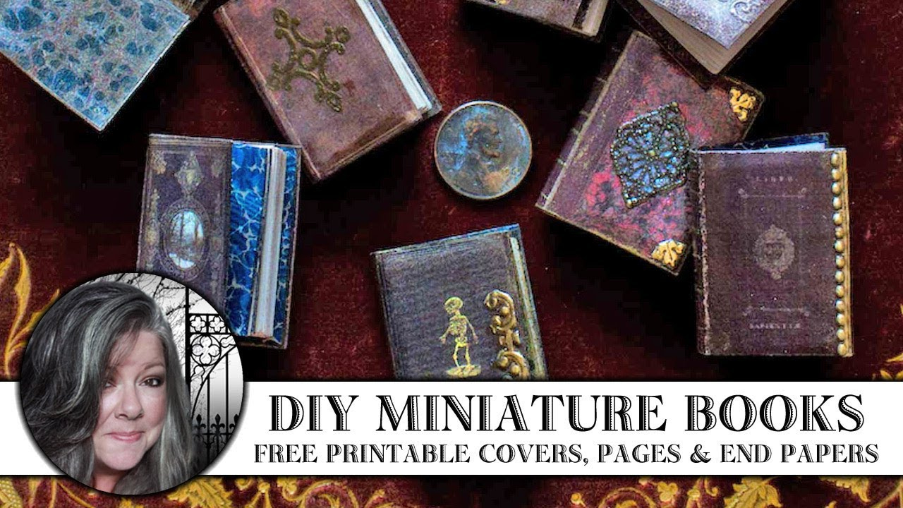 🖌 Diy Miniature Books 📚 - Youtube - Free Printable Miniature Book Covers