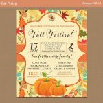 Fall Festival Flyer Templates Free | Penaime   Free Printable Fall Festival Flyer Templates