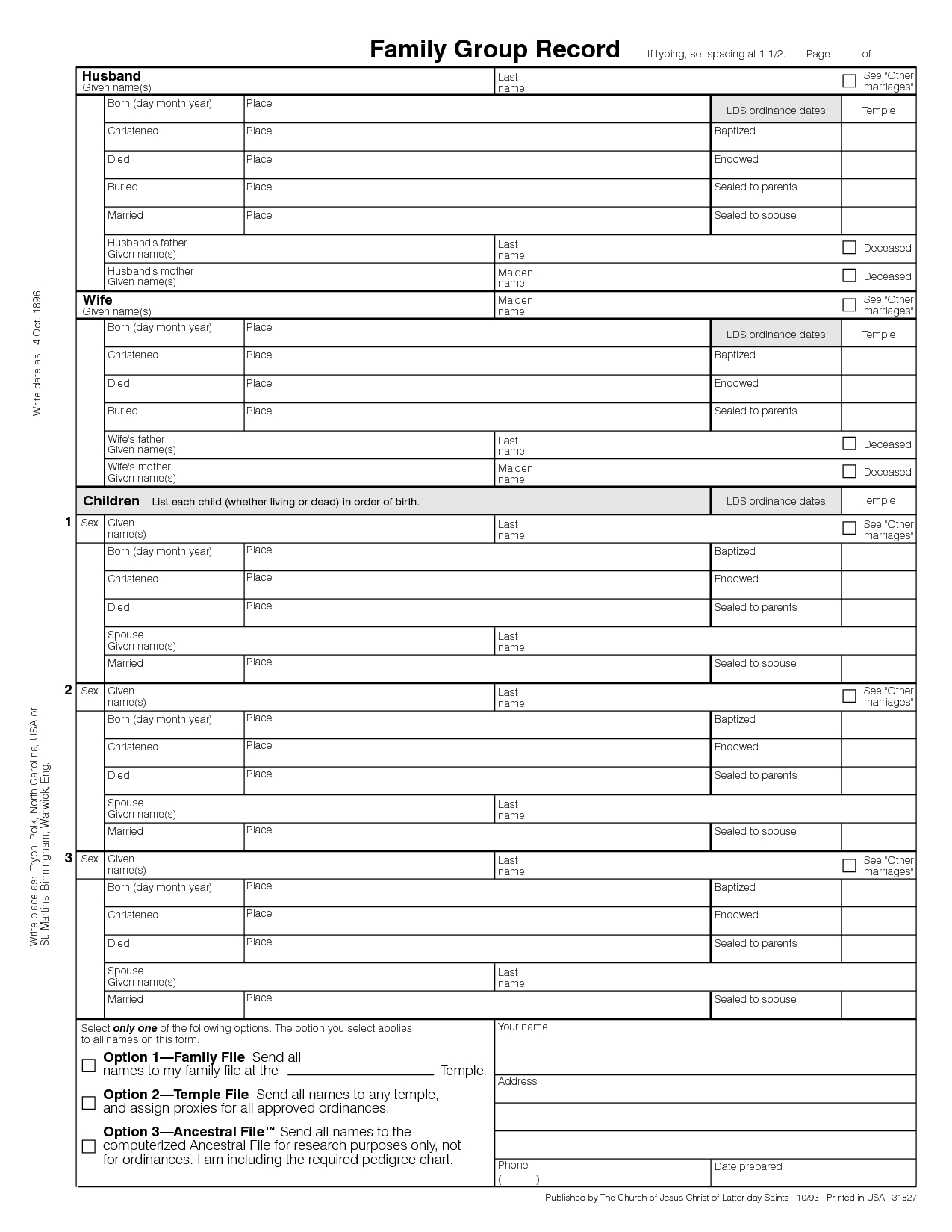 Family Group Sheets Printable | Family Group Sheet - Pdf | Facebook - Free Printable Family History Forms