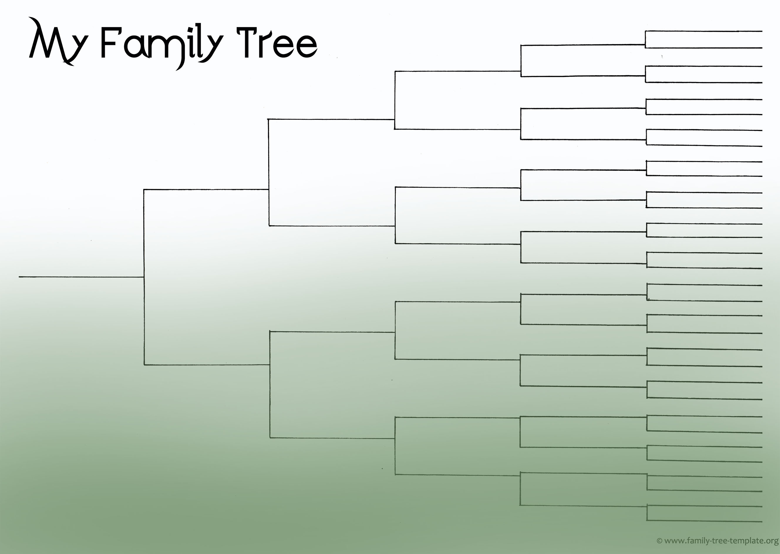 Family Tree Template Resources - Free Printable Family Tree Template