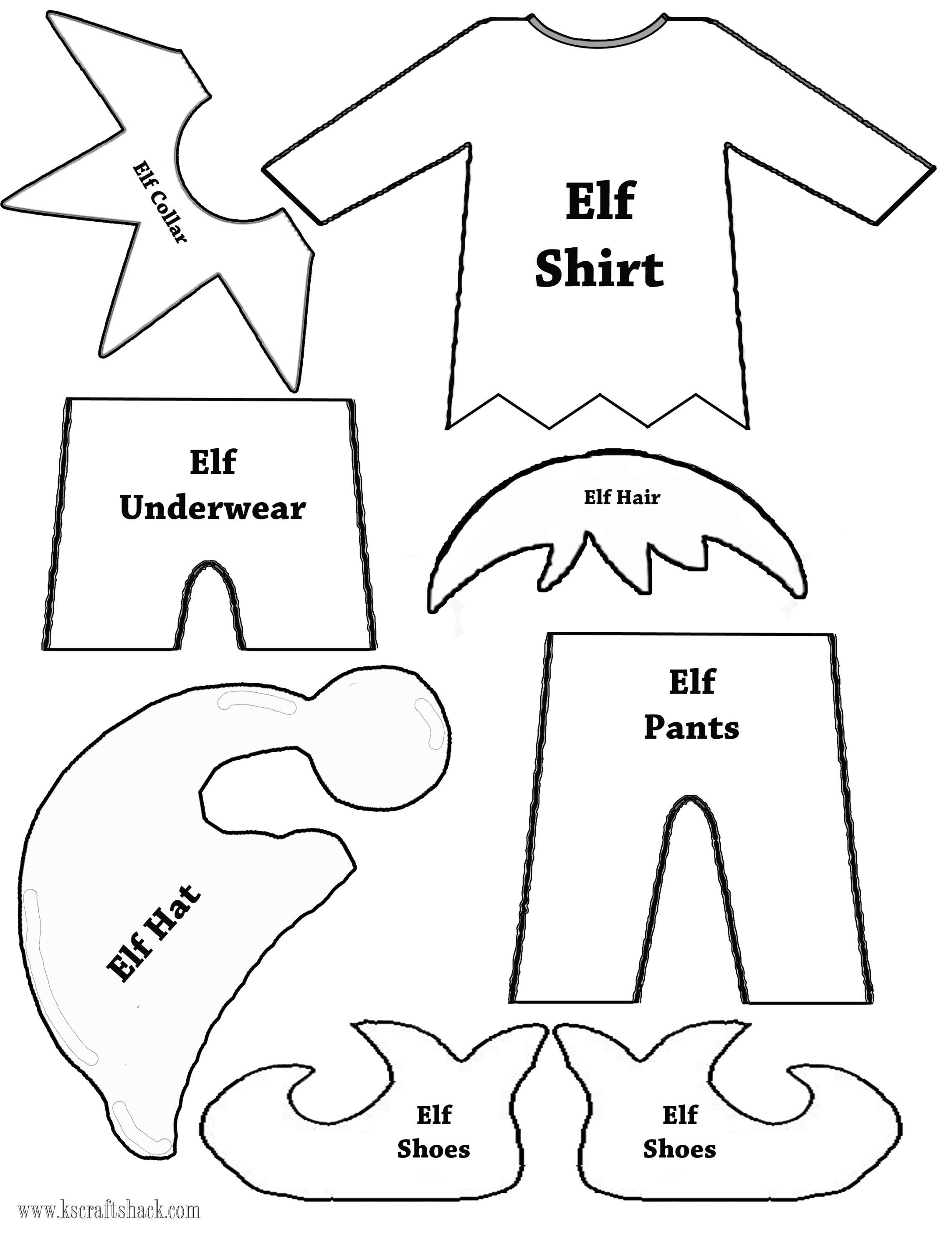 Felt Elf On The Shelf Doll | Christmas Decor | Pinterest | Christmas - Free Printable Elf Pattern