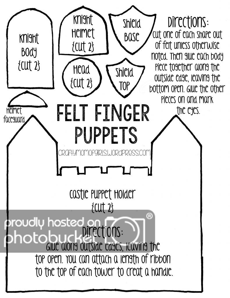 Felt Finger Puppets {Free Printable Template} | Crafty Mom Of Girls - Free Printable Finger Puppet Templates