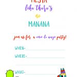 Fiesta Party Printables   Free Printable Fiesta Invitations