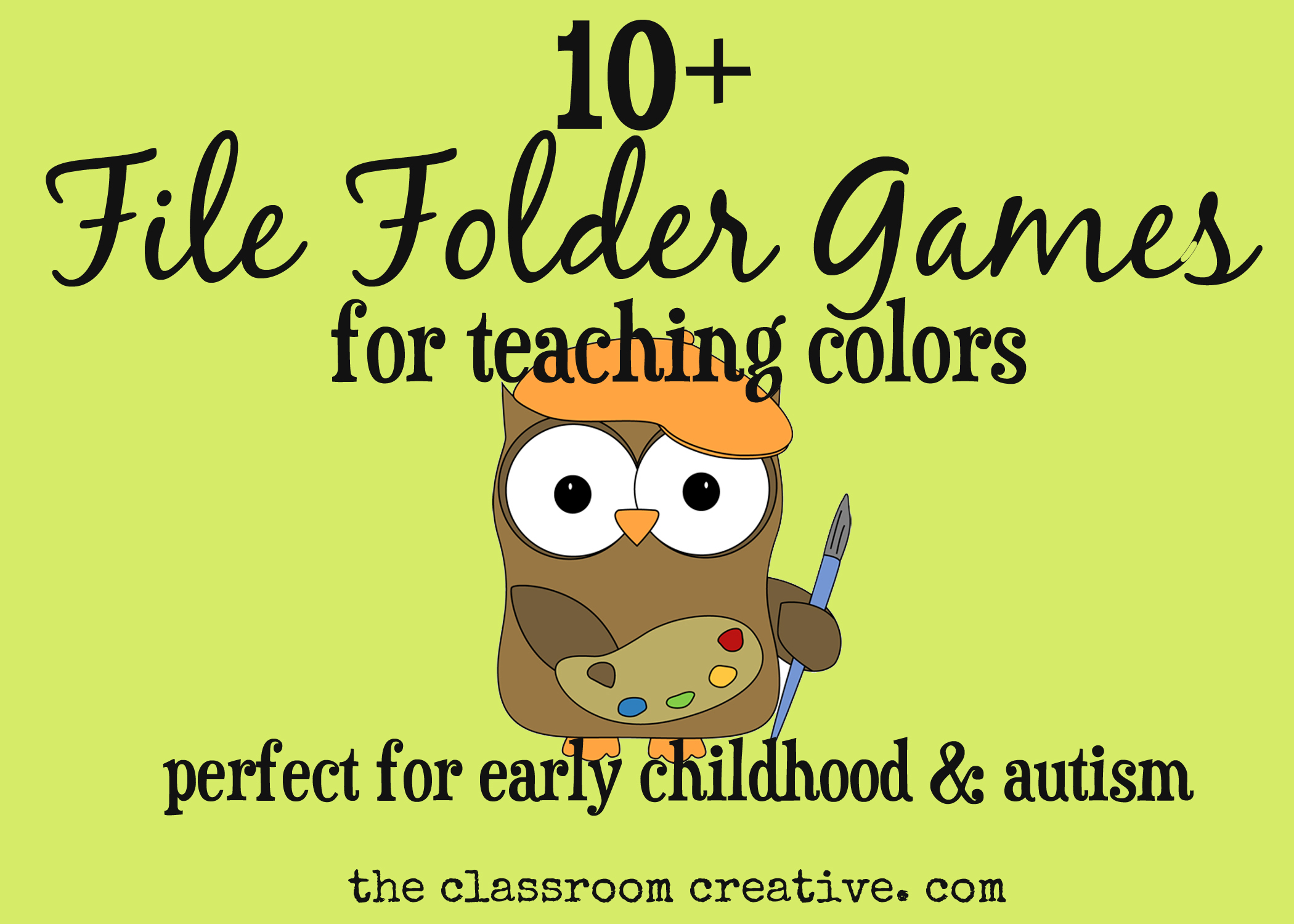 File Folder Games For Teaching Colors - Free Printable Folder Games