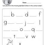 Fill In The Missing Letters Worksheet (Free Printable)   Doozy Moo   Free Printable Lower Case Letters