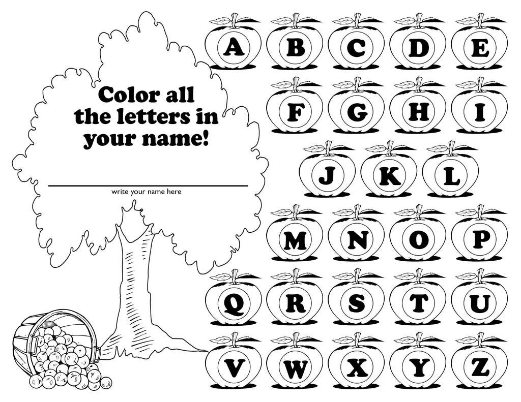 Find The Letters In My Name&amp;quot; Free Apple Themed Letter Recognition - Free Printable Letter Recognition Worksheets