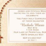 First Communion Invitation Wording | Easylinke   Free Printable First Communion Invitation Templates