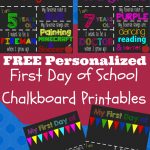 First Day Of School Printable Chalkboard Sign | Kiddos!! | Pinterest   First Day Of School Printable Free