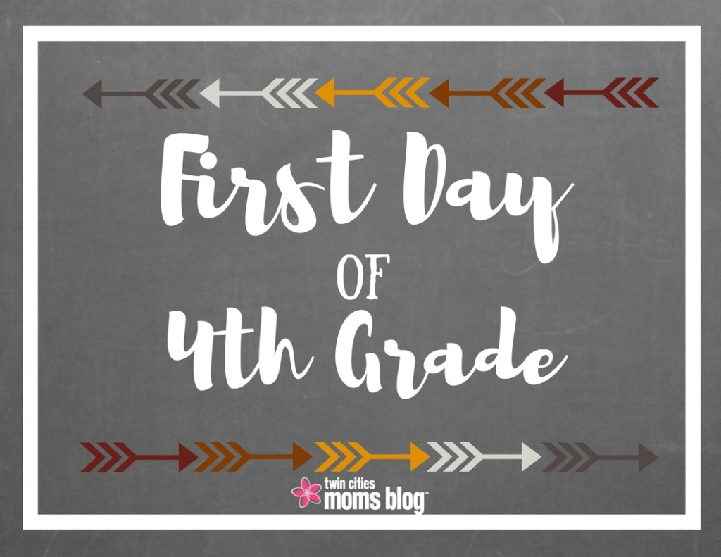 First Day Of School Signs: Free Printable - First Day Of Fourth Grade Free Printable
