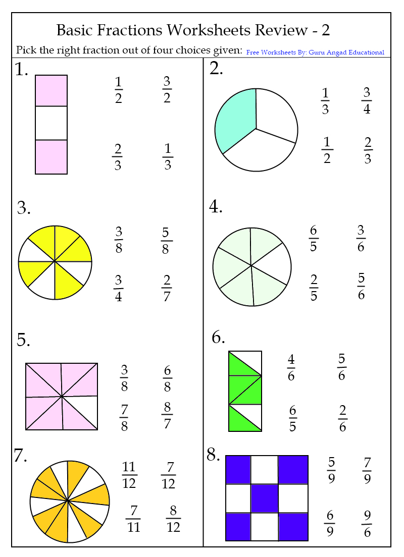 First Grade Fraction Worksheet Worksheets For All Download And P - Free Printable First Grade Fraction Worksheets