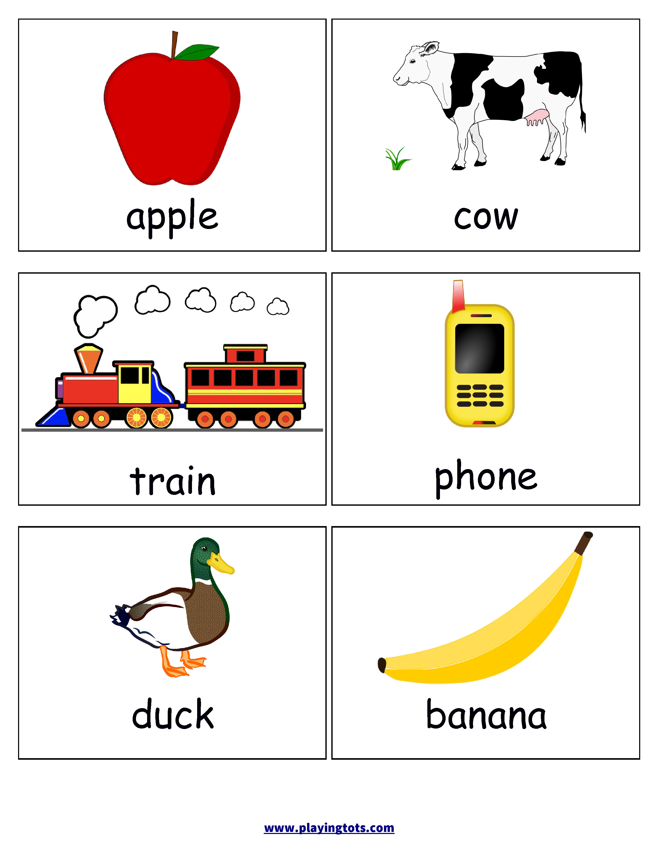 Free Printable Rhyming Words Flash Cards