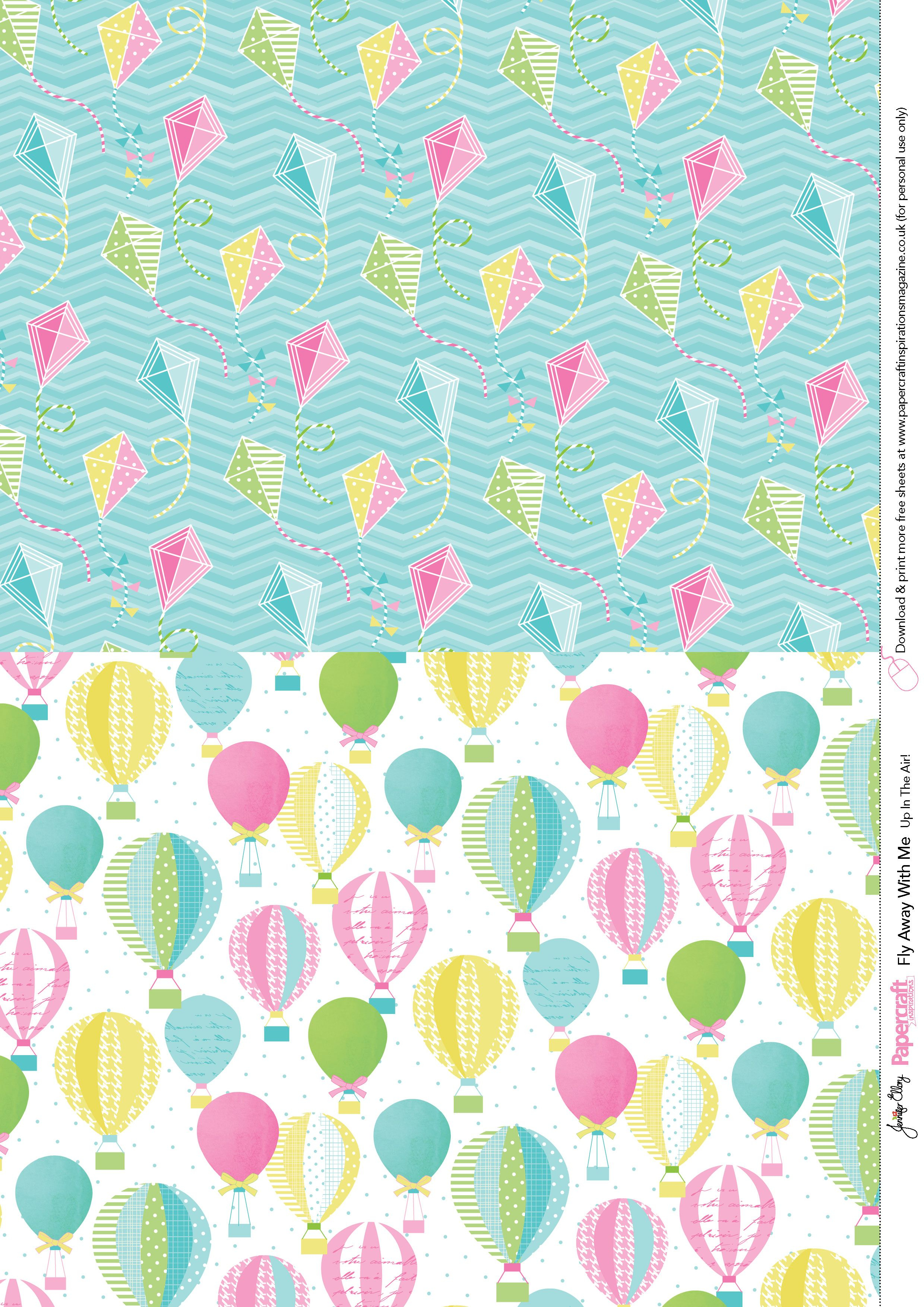 Fly Away With Me Free Printables From Papercraft Inspirations 138 - Free Printable Scrapbook Paper