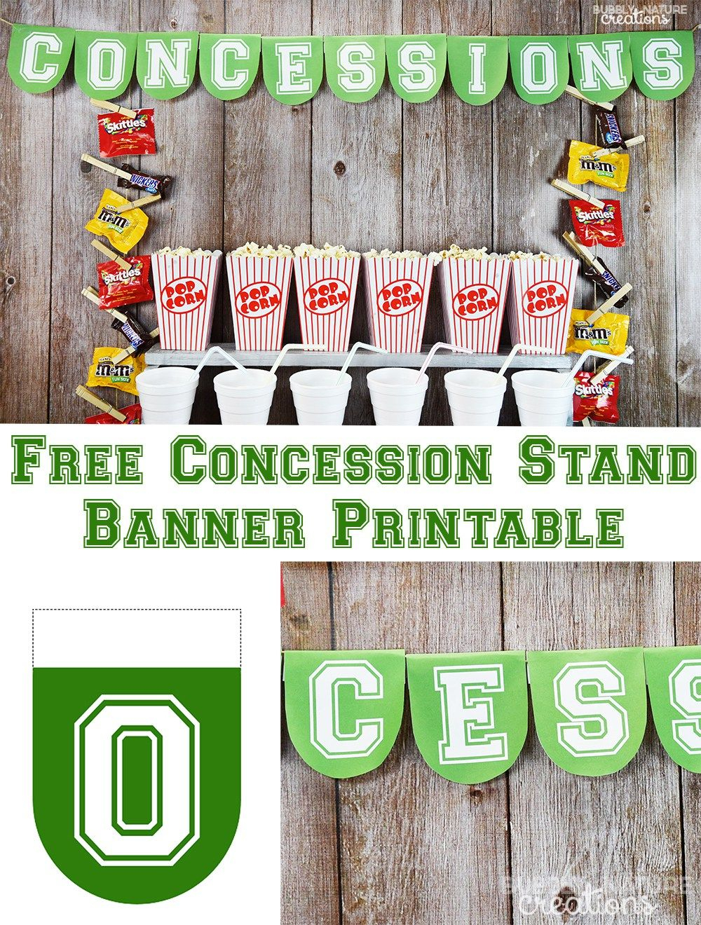 Football Party Concession Stand | Recipe | Football Mom | Basketball - Free Concessions Printable