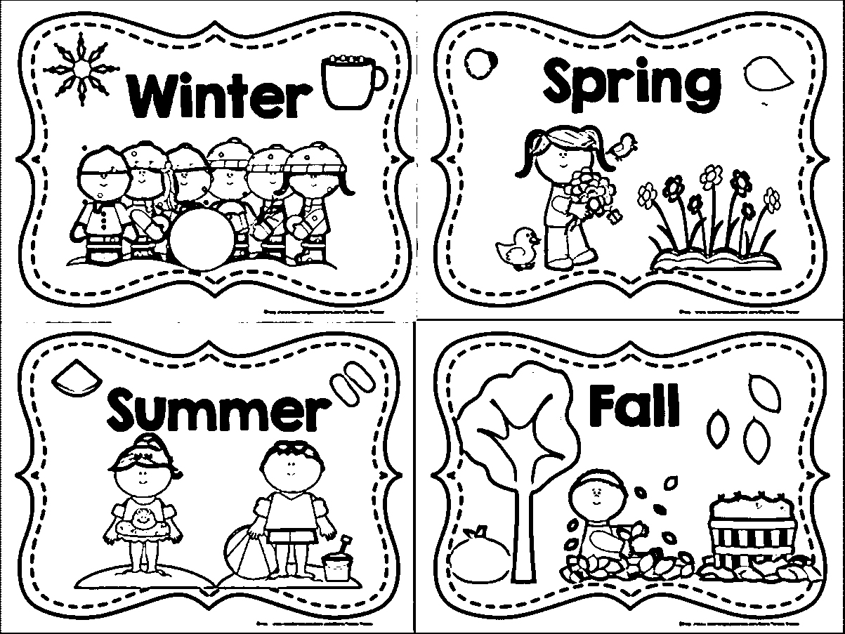Four Seasons Kindergarten Worksheets For Download Free | Worksheet News - Free Printable Pictures Of The Four Seasons