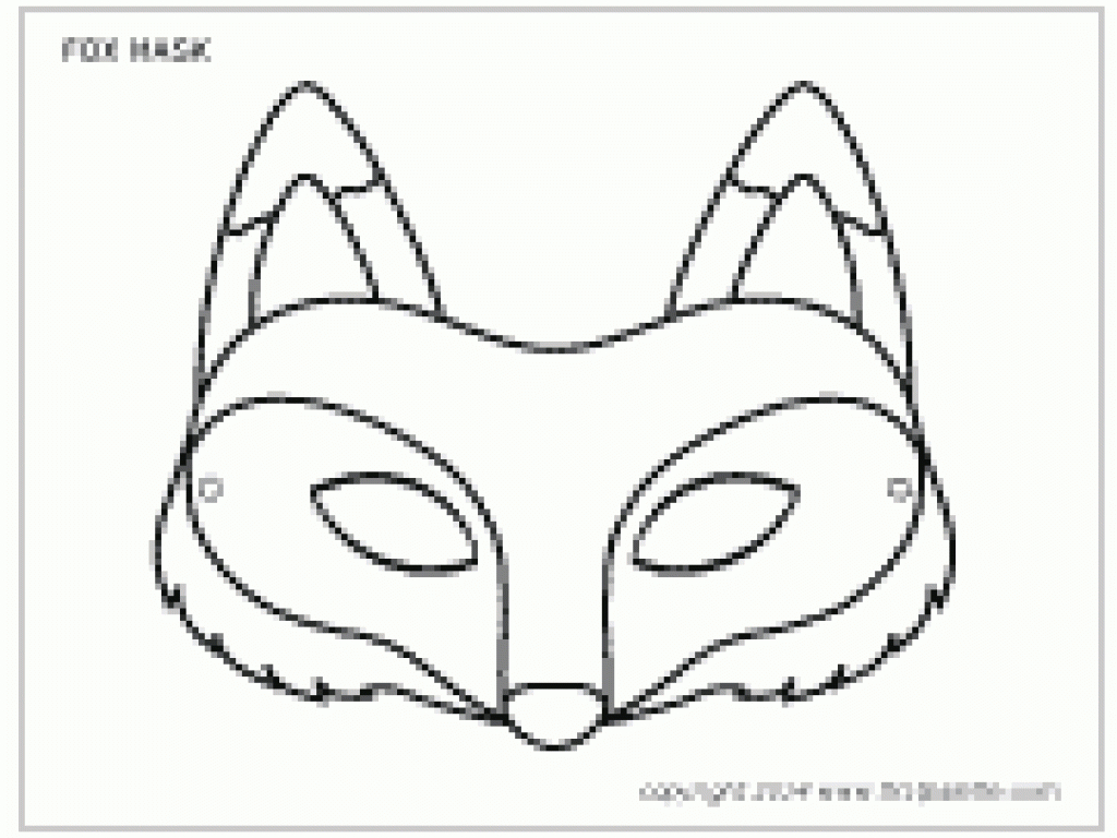 Fox Mask | Printable Templates &amp;amp; Coloring Pages | Firstpalette For - Free Printable Fox Mask Template