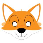 Fox Mask Template | Free Printable Papercraft Templates   Free Printable Fox Mask Template