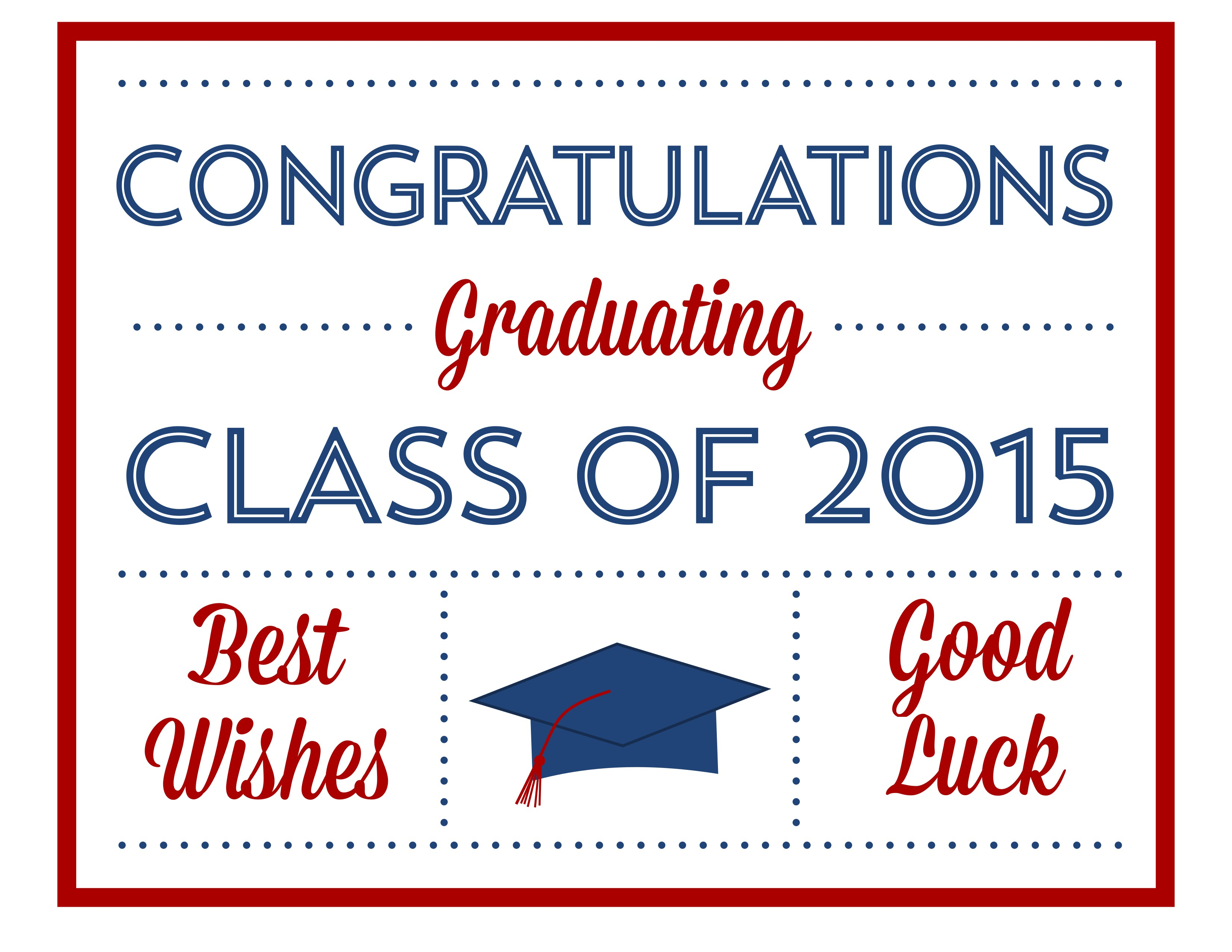 Free 2015 Graduation Printables | Catch My Party - Free Printable Graduation Invitations 2014