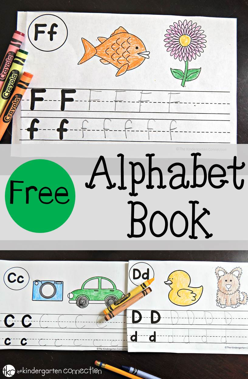 Free Alphabet Book - The Kindergarten Connection - Free Printable Books For Kindergarten