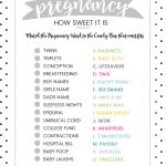 Free Baby Shower Candy Bar Game   4 Colors | Lil' Luna   Free Printable Games