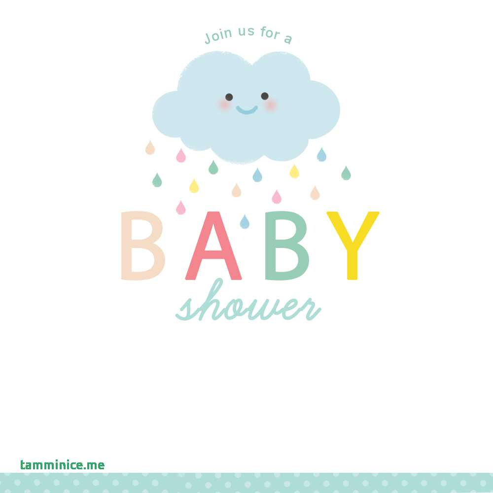 Free Baby Shower Clipart For Invitations Unique Shower Cloud Free - Free Printable Baby Shower Clip Art