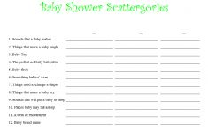 Scattergories Free Printable Sheets