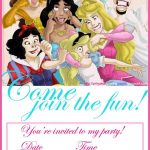Free Ballerina Party Printables | Funny Disney Princesses Free   Free Princess Printable Invitations